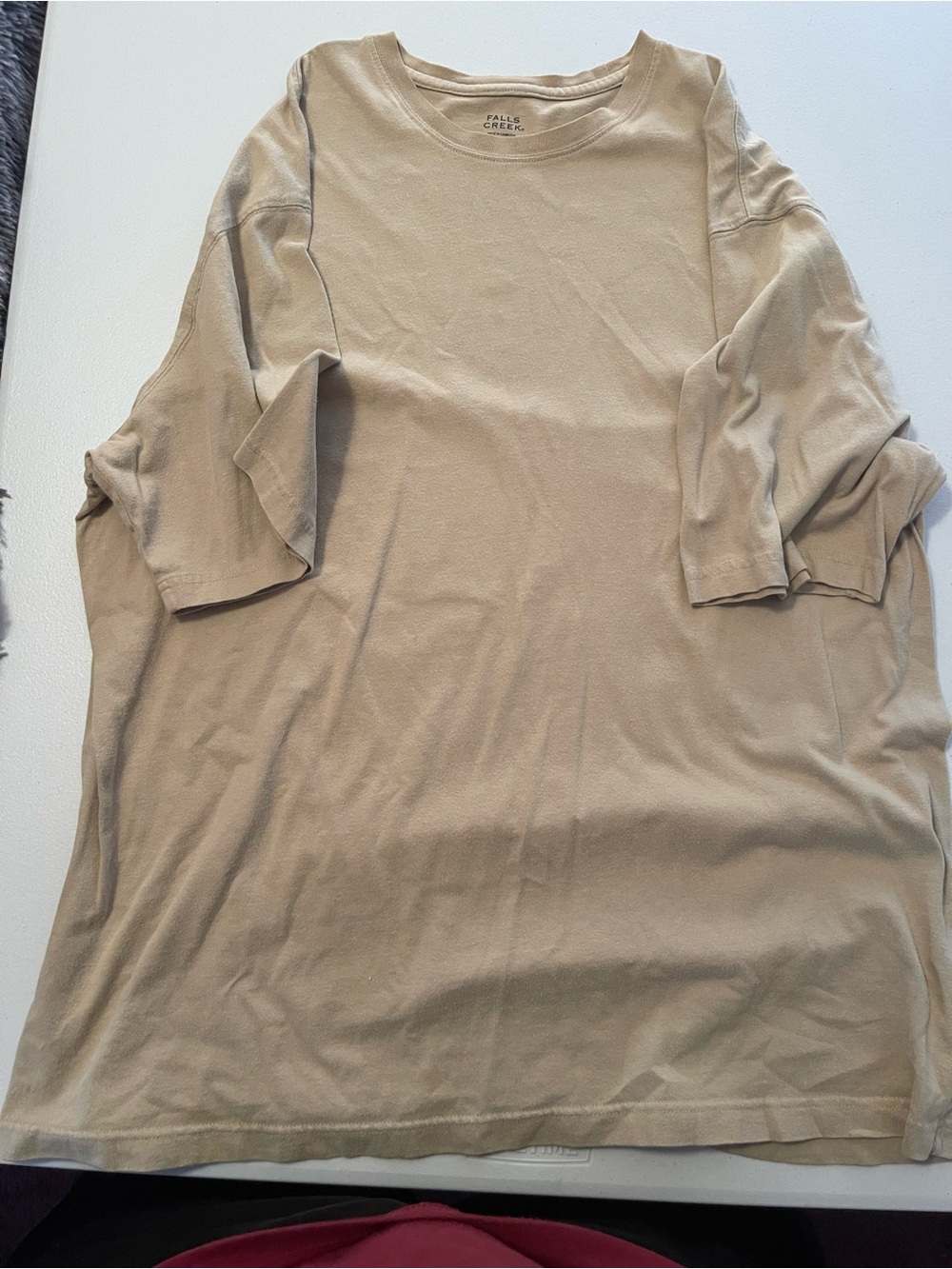 Falls Creek Men's Long-Sleeve Tee in Beige
